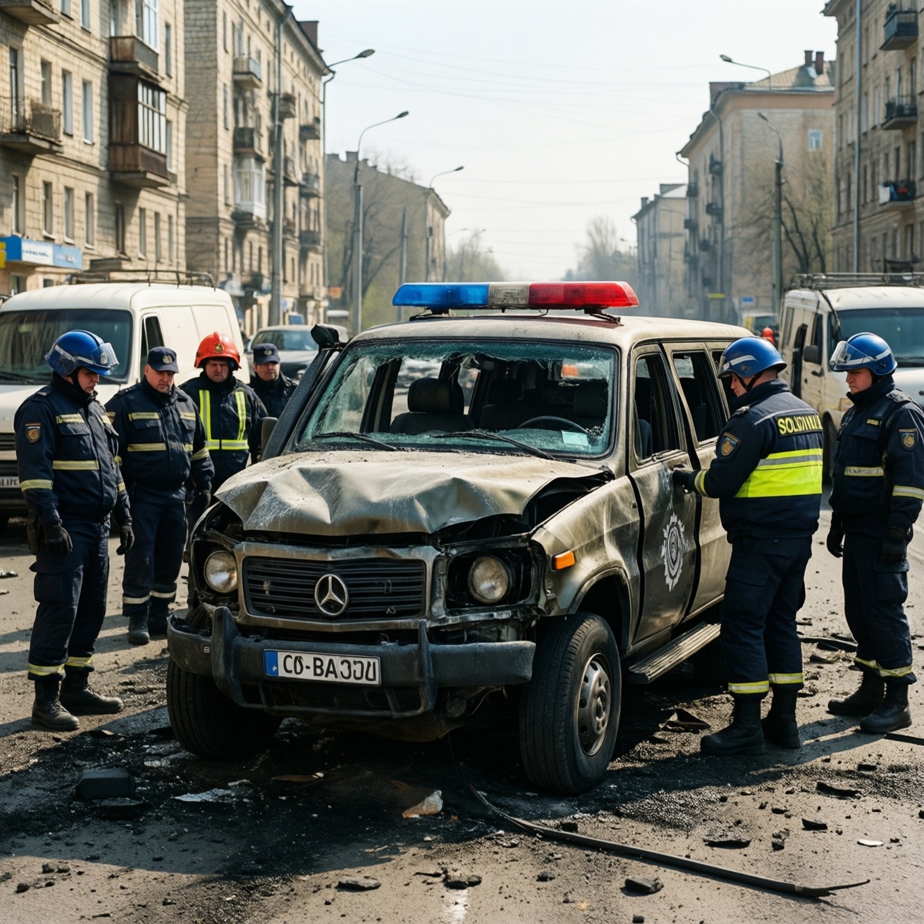 В Донецке взорвали автомобиль замначальника Оленовской колонии — СМИ